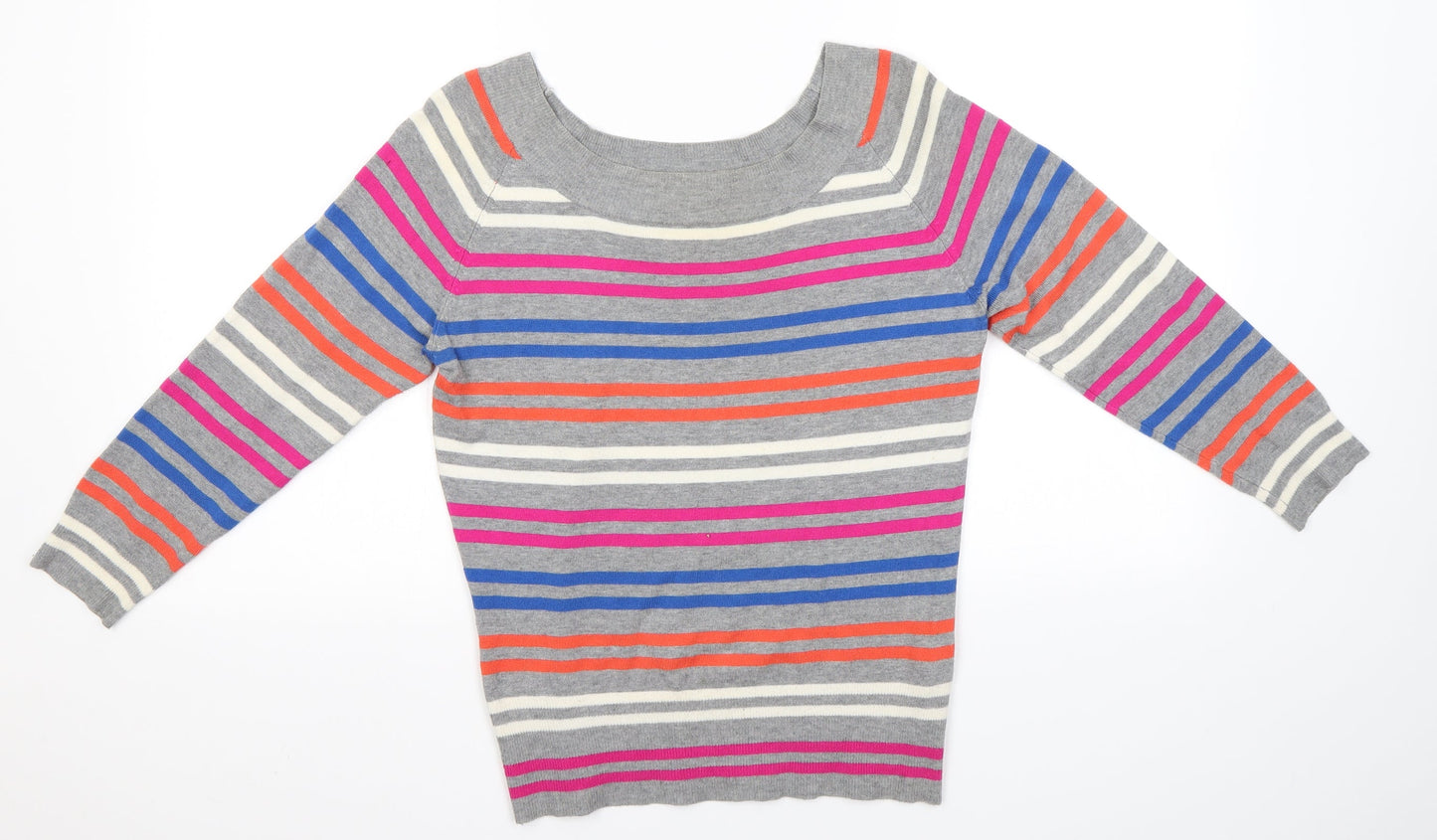 Womens UK Size 12 New Look Multicoloured Basic Blouse