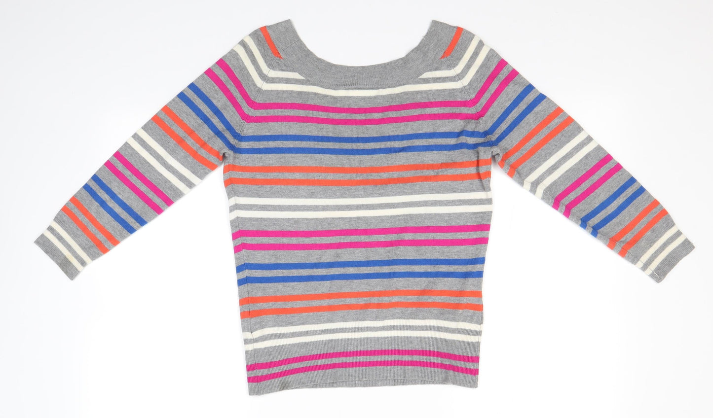 Womens UK Size 12 New Look Multicoloured Basic Blouse