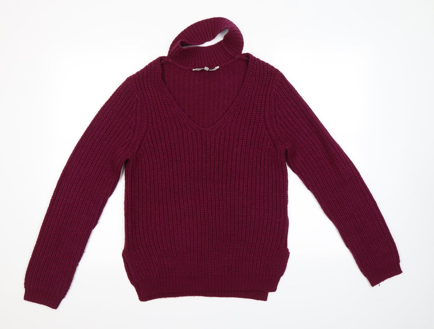 Womens UK Size 8 Red Herring Purple Pullover Jumper