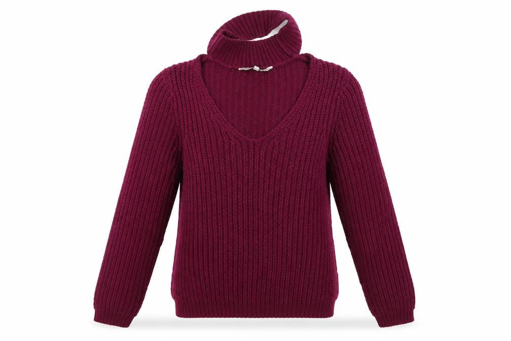 Womens UK Size 8 Red Herring Purple Pullover Jumper