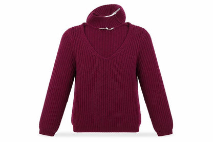 Womens UK Size 8 Red Herring Purple Pullover Jumper