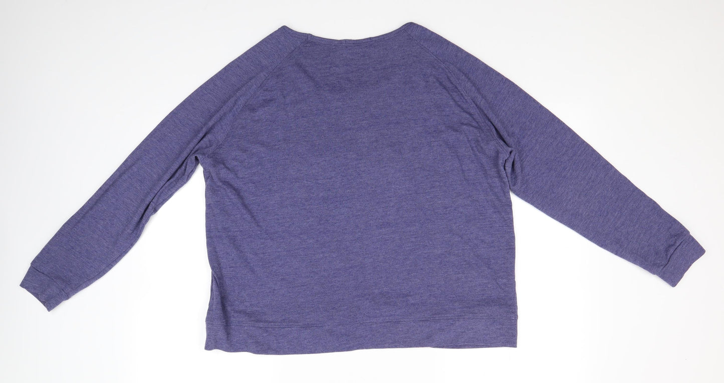 Womens UK Size L Matalan Blue Pullover Jumper