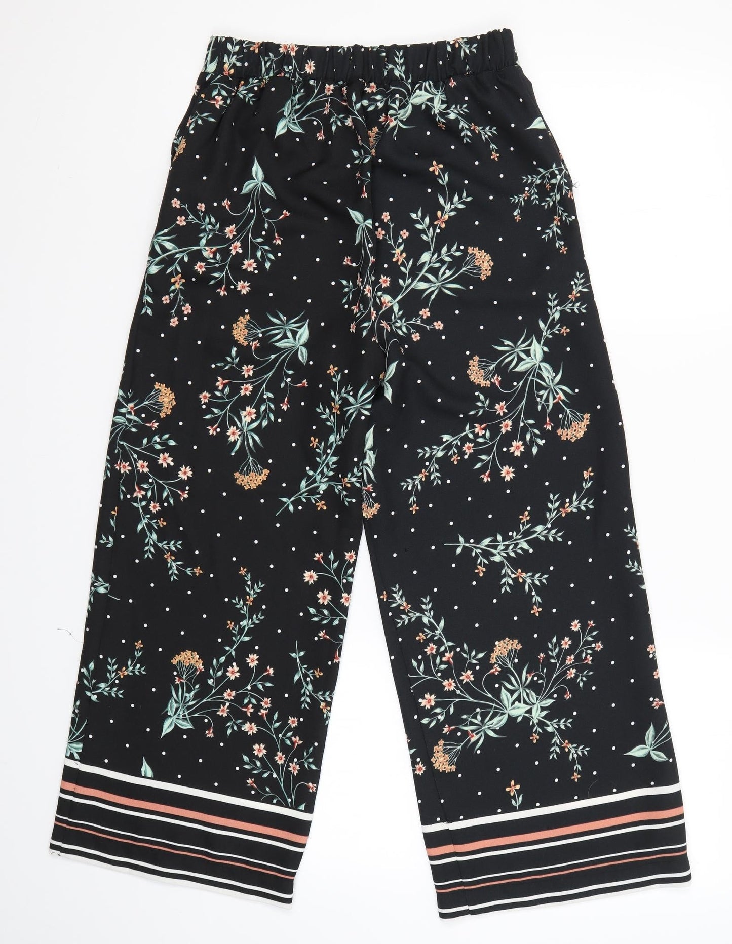 Womens UK Size 6 New Look Regular Fit Dress Pants Multicoloured Trousers