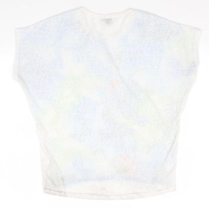 Womens UK Size 10 Izabel LONDON Multicoloured Basic T-Shirt