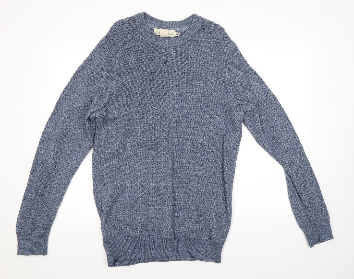 H&M Mens Blue   Pullover Jumper Size M
