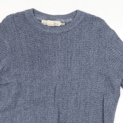 H&M Mens Blue   Pullover Jumper Size M