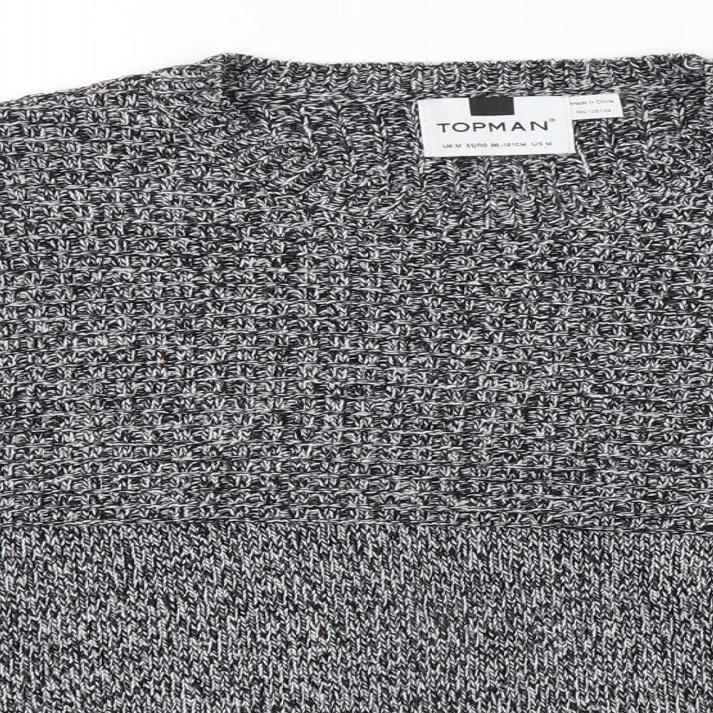 Topman Mens Grey   Pullover Jumper Size M