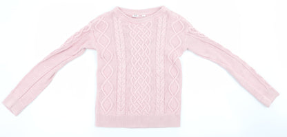 Additional front view of Gap girls’ pink jumper, size 8-9, years
