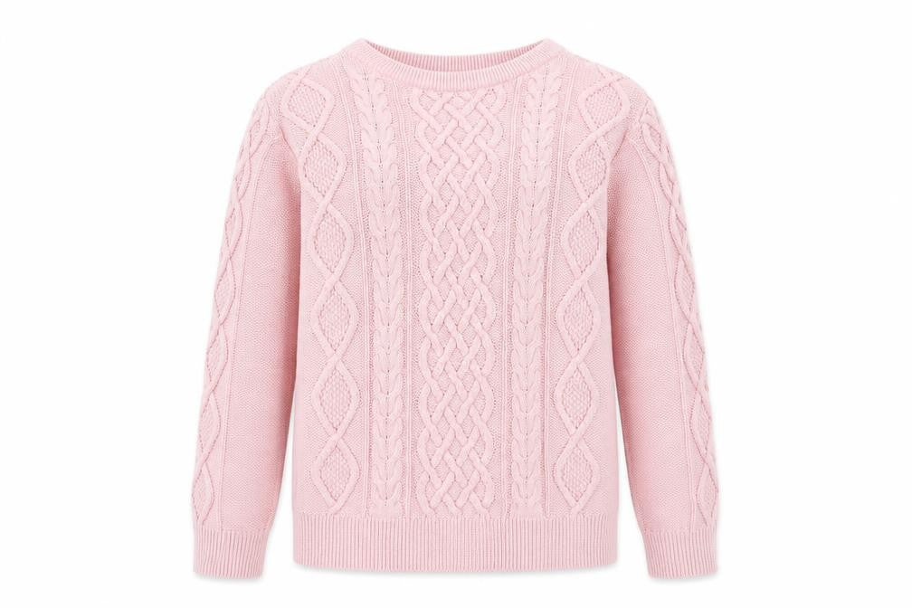 Front view of Gap girls’ pink jumper, size 8-9, years