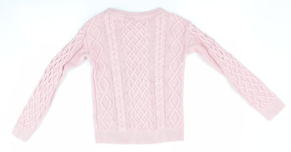 Back view of Gap girls’ pink jumper, size 8-9, years