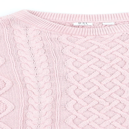 Close-up detail of Gap girls’ pink jumper, size 8-9, years