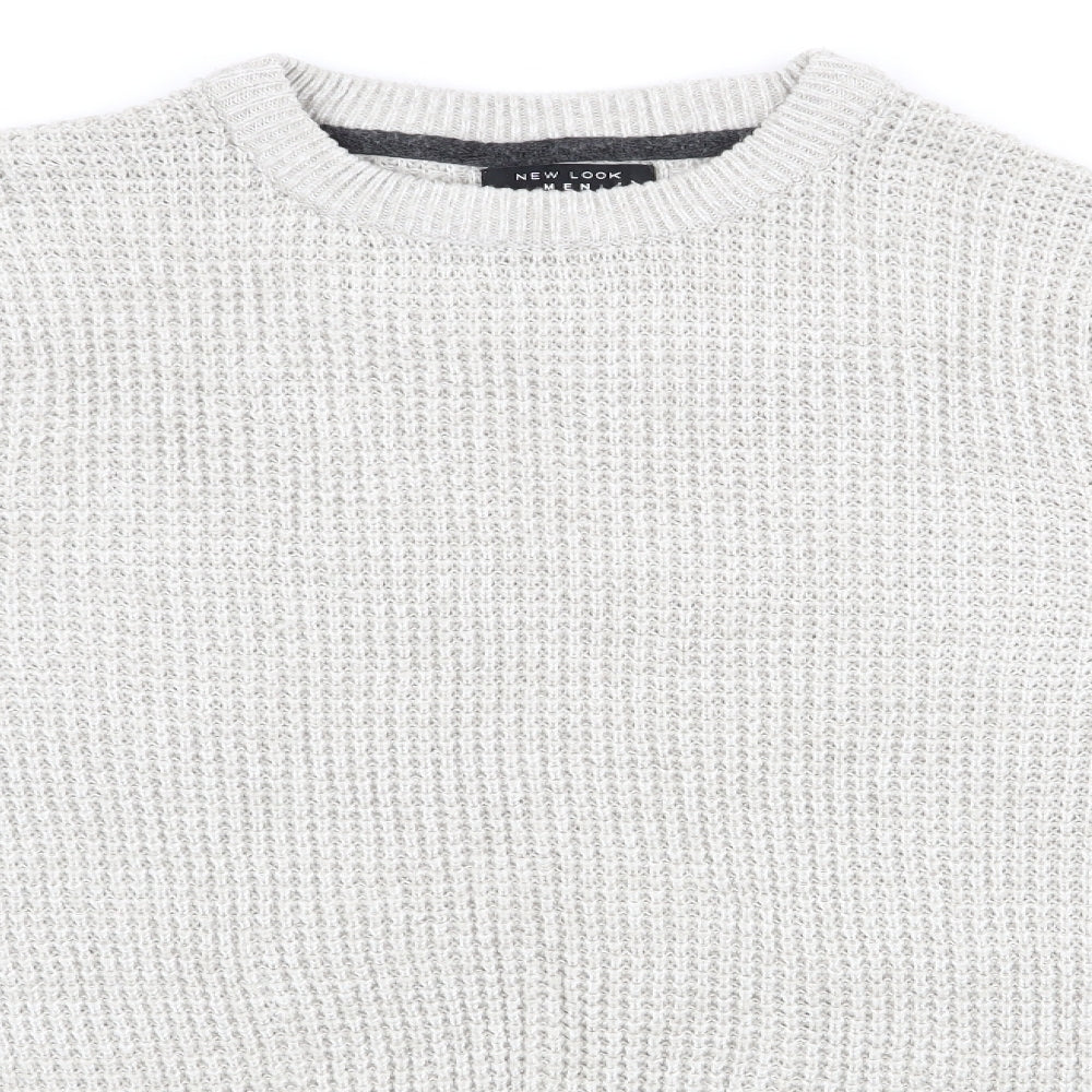 New Look Mens Grey   Pullover Jumper Size S