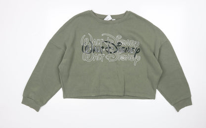 Additional front view of Primark women’s green pullover sweatshirt, size L