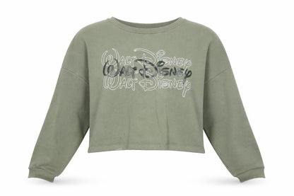 Front view of Primark women’s green pullover sweatshirt, size L