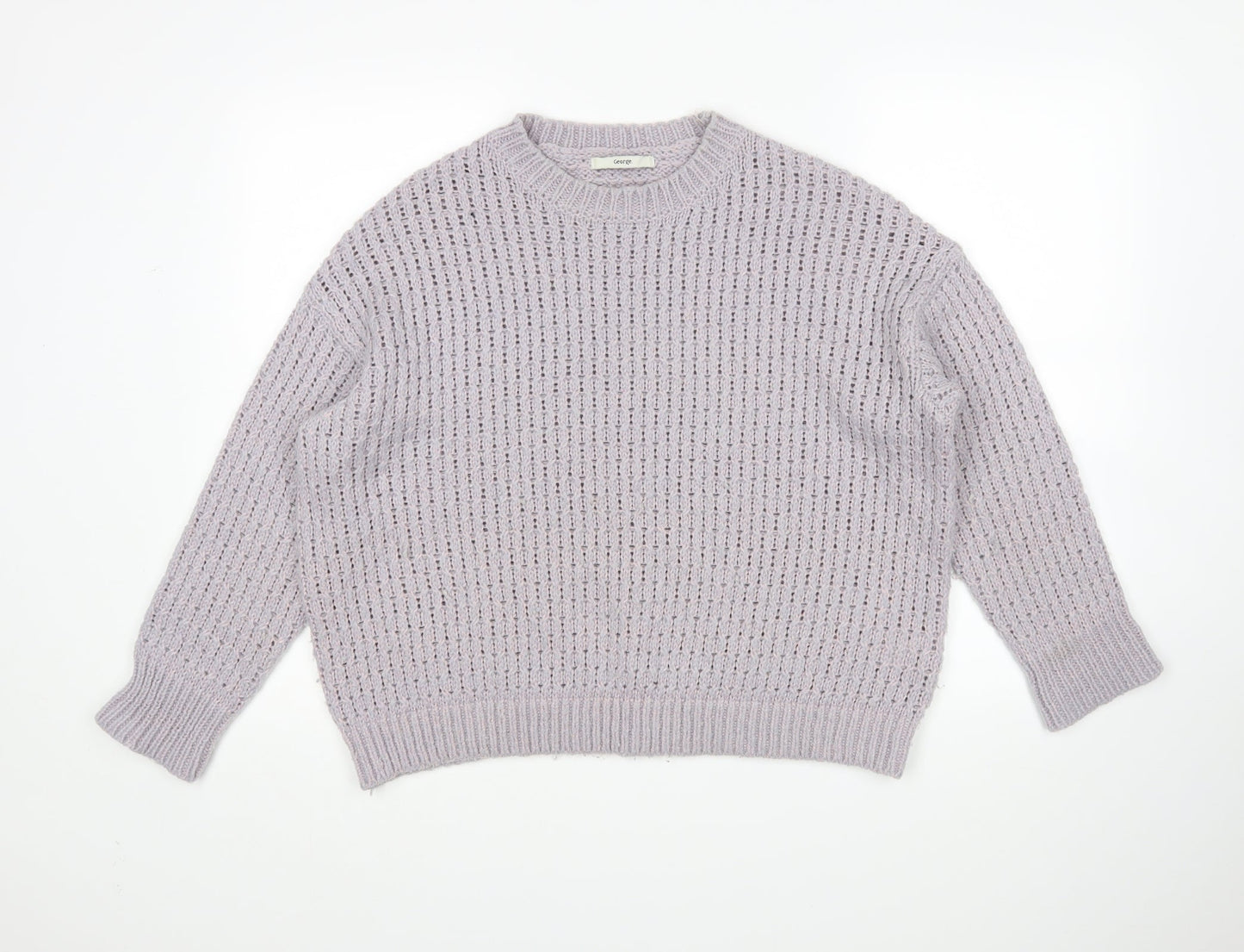George Womens Purple   Pullover Jumper Size S