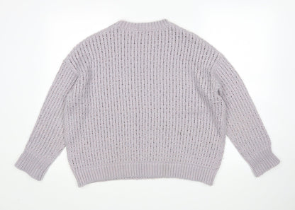 George Womens Purple   Pullover Jumper Size S