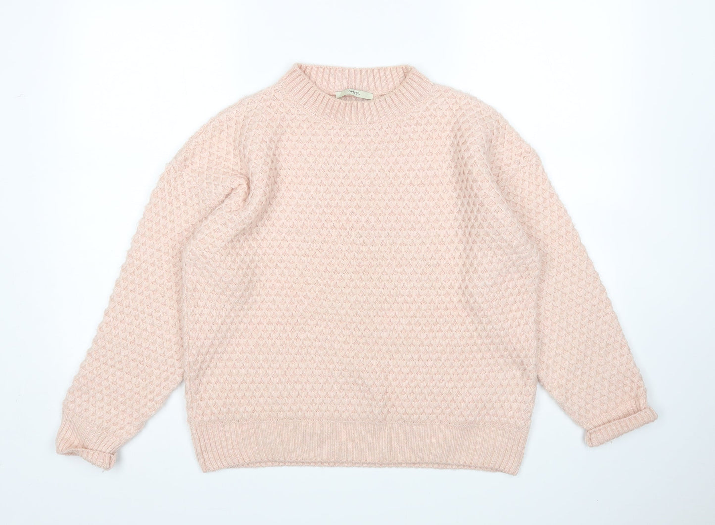 George Womens Pink   Pullover Jumper Size M