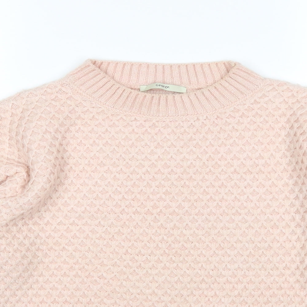 George Womens Pink   Pullover Jumper Size M