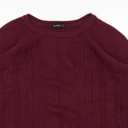 Womens UK Size S Stradivarius Purple Pullover Jumper