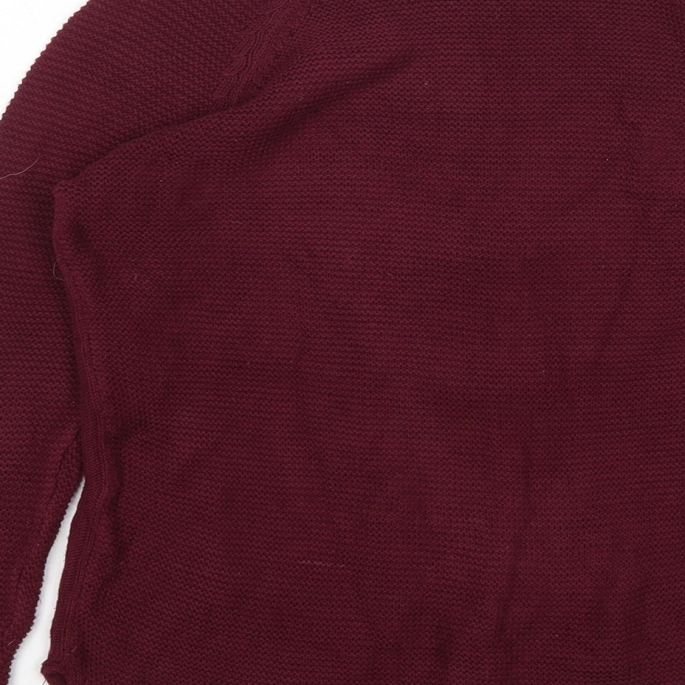 Womens UK Size S Stradivarius Purple Pullover Jumper