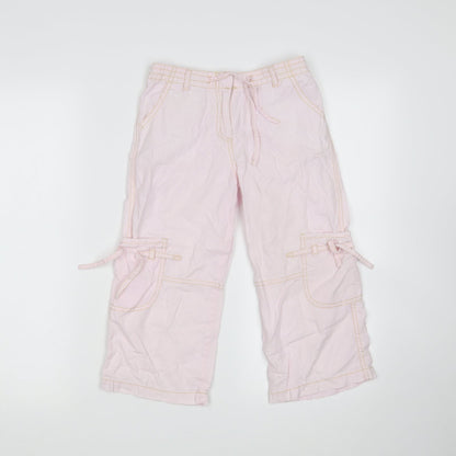 NEXT Girls Pink   Cargo Trousers Size 9 Months