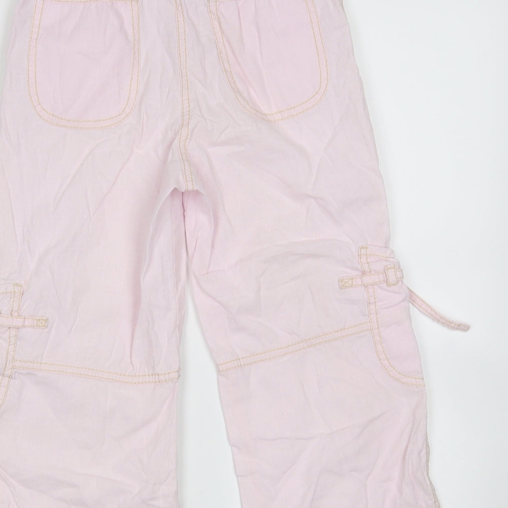 NEXT Girls Pink   Cargo Trousers Size 9 Months