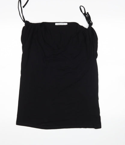 Womens UK Size 14 Emreco Black Basic T-Shirt
