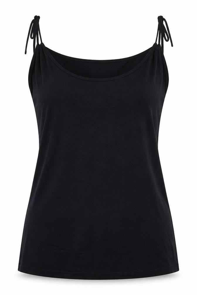 Womens UK Size 14 Emreco Black Basic T-Shirt