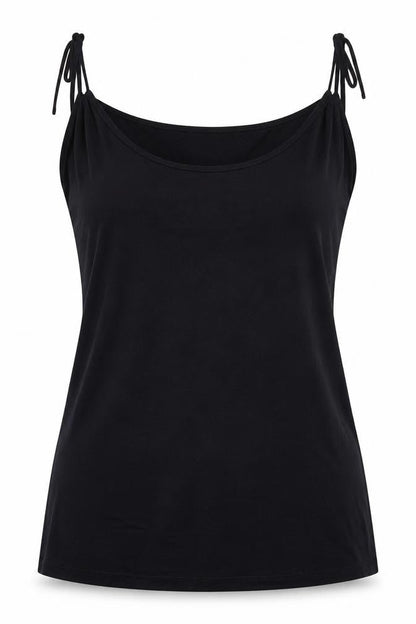 Womens UK Size 14 Emreco Black Basic T-Shirt
