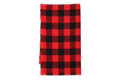 Front view of Primark women’s multicoloured check shawl/wrap