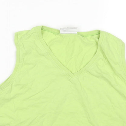 Womens UK Size 14 Tesco Green Basic Tank