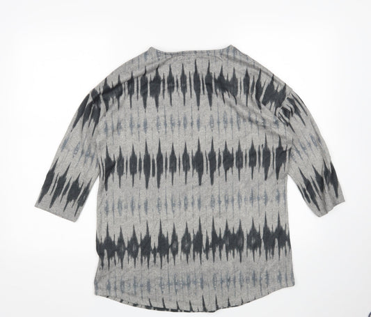 Womens UK Size 12 Principles Grey Pullover Jumper