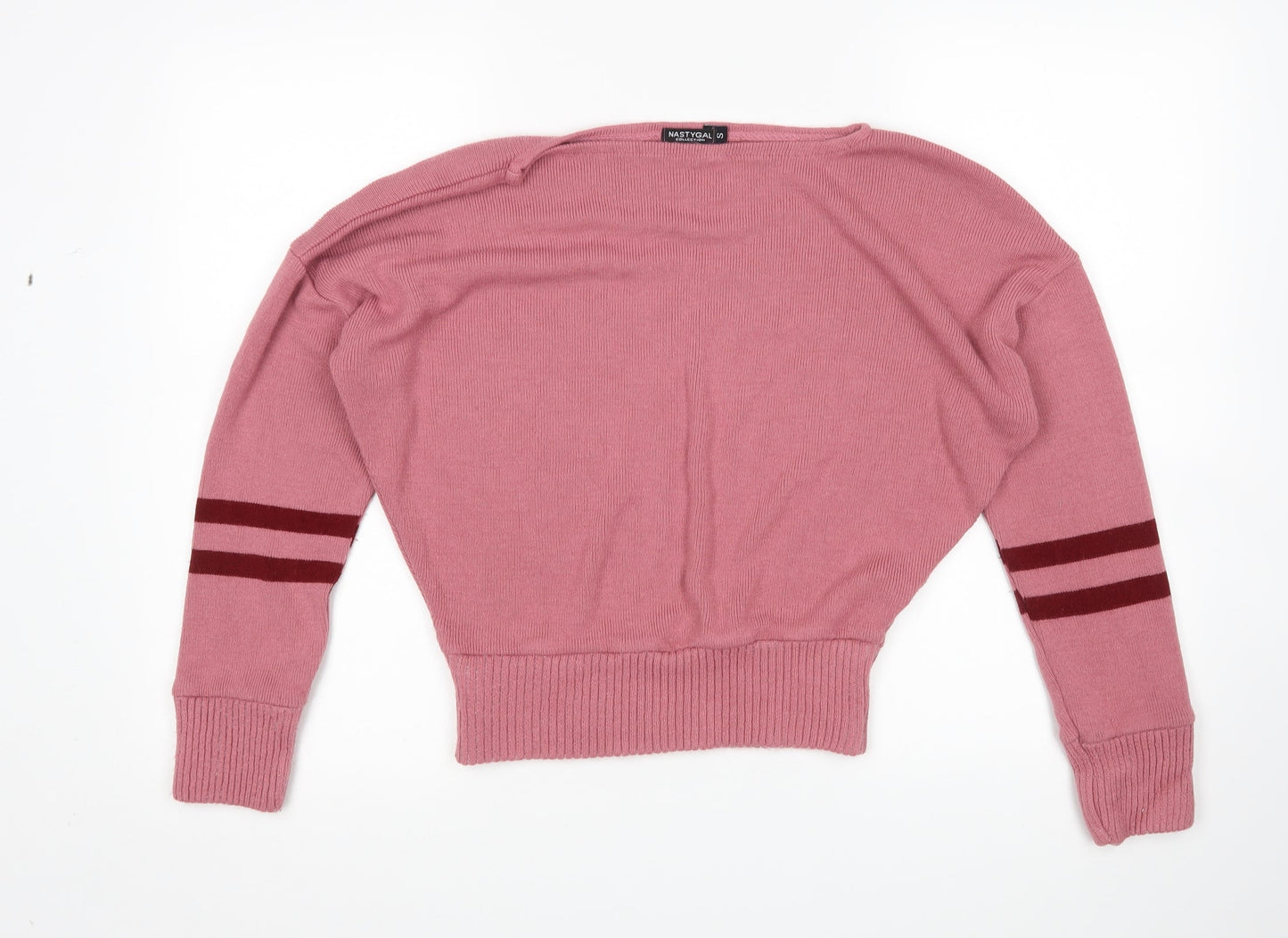 Womens UK Size S Nasty Gal Pink Pullover Jumper