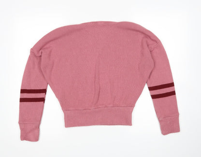 Womens UK Size S Nasty Gal Pink Pullover Jumper