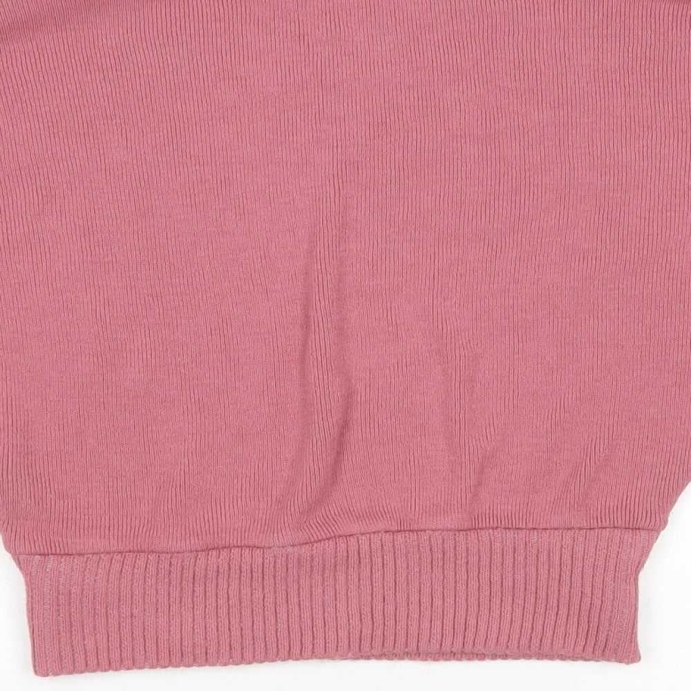 Womens UK Size S Nasty Gal Pink Pullover Jumper