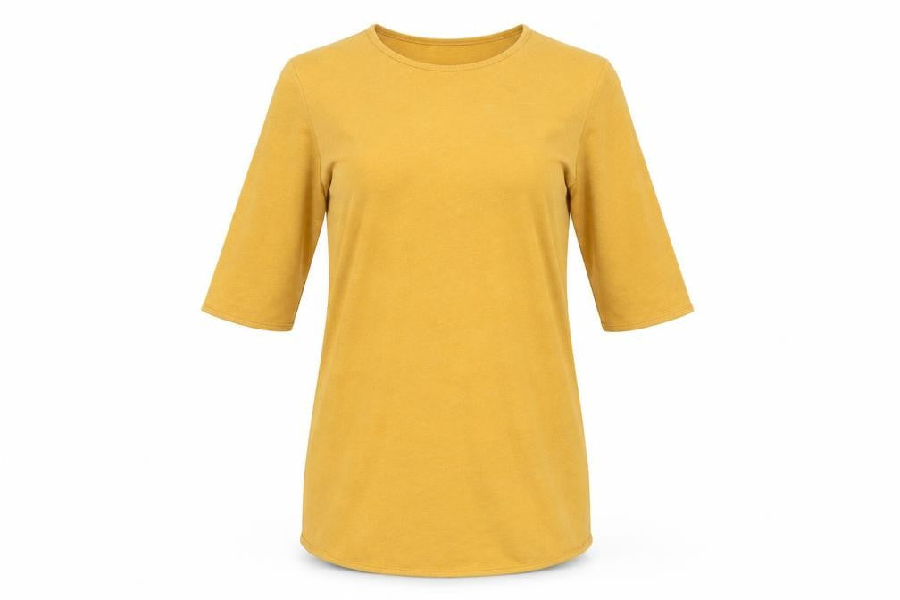 Womens UK Size M Only Gold Basic T-Shirt