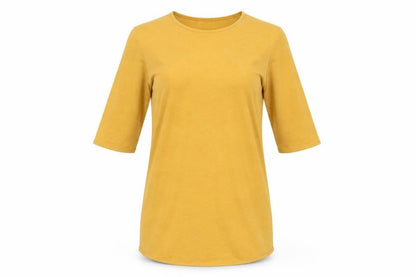 Womens UK Size M Only Gold Basic T-Shirt