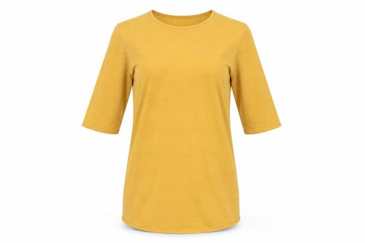 Womens UK Size M Only Gold Basic T-Shirt