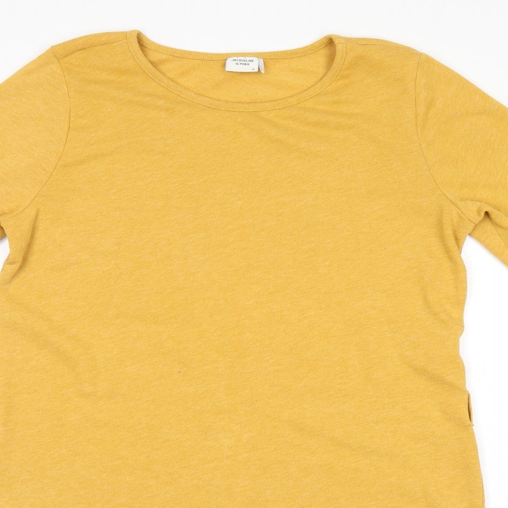 Womens UK Size M Only Gold Basic T-Shirt