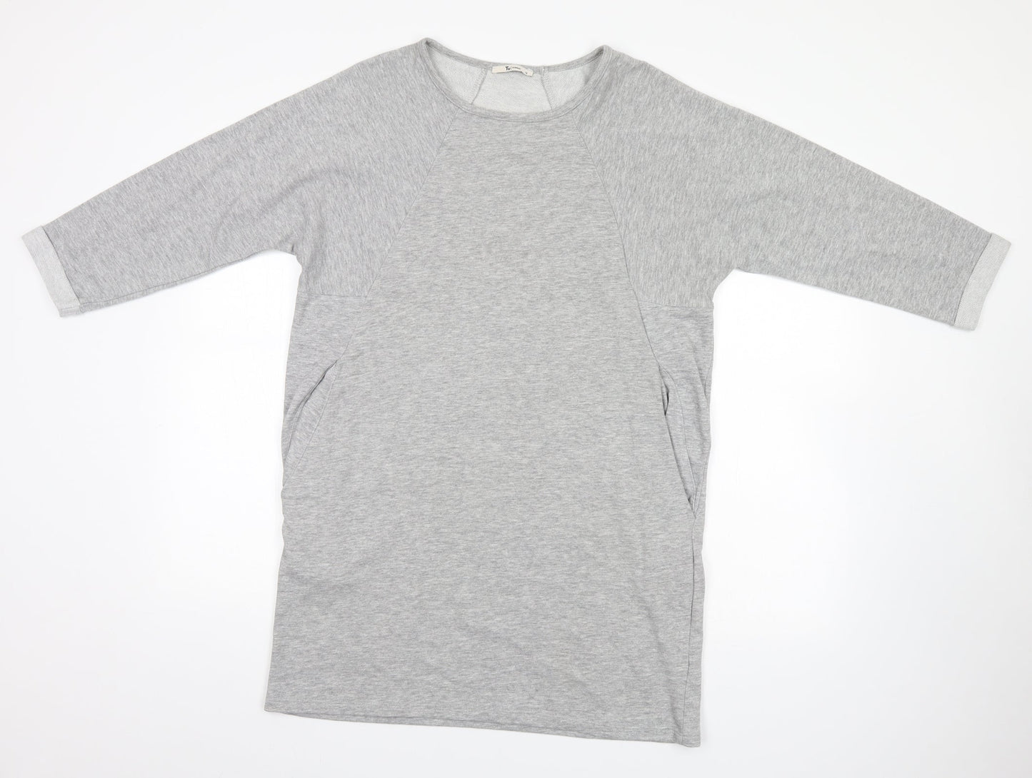 Womens UK Size 12 TU Grey Basic T-Shirt