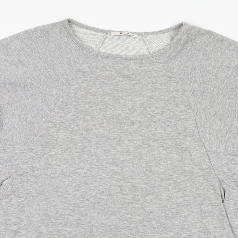 Womens UK Size 12 TU Grey Basic T-Shirt