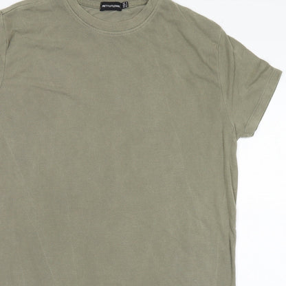 Womens UK Size 8 PRETTYLITTLETHING Brown Basic T-Shirt