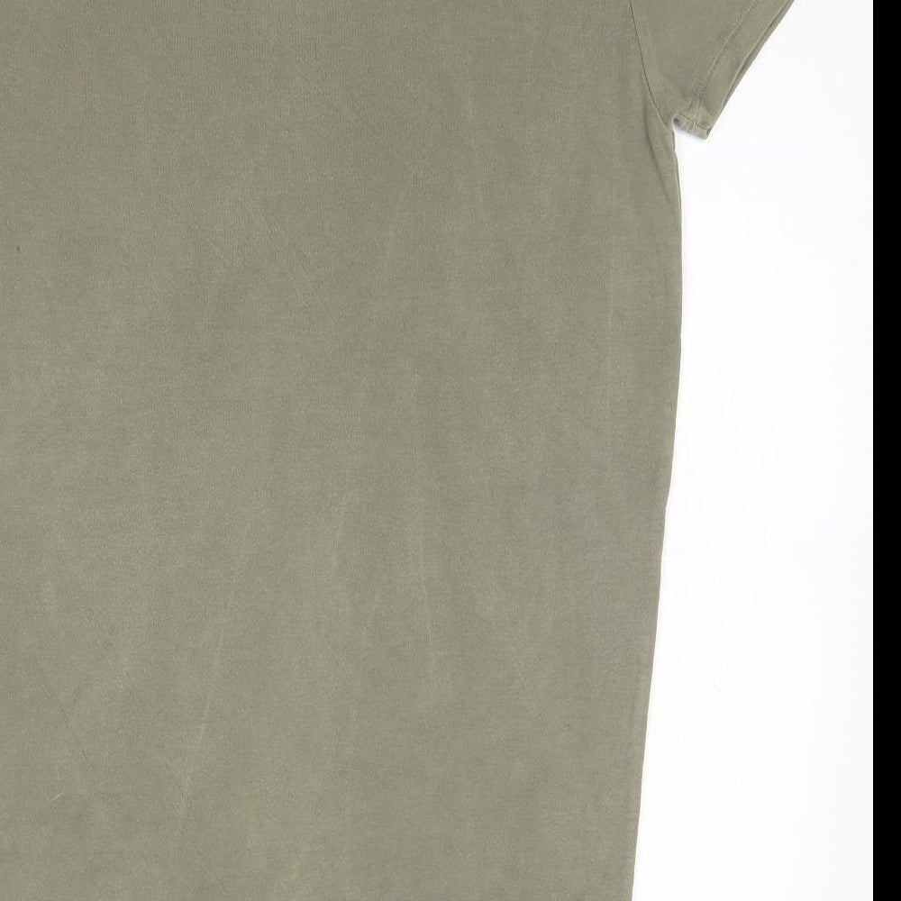 Womens UK Size 8 PRETTYLITTLETHING Brown Basic T-Shirt