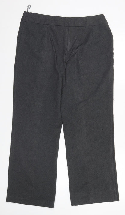 George Womens Grey   Trousers  Size 14 L28 in