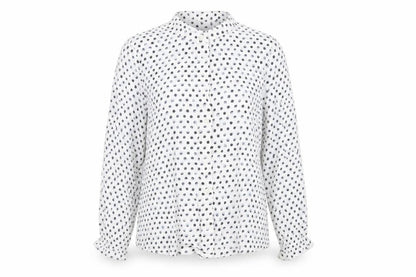 Womens UK Size 8 Marks and Spencer White Basic Button-Up