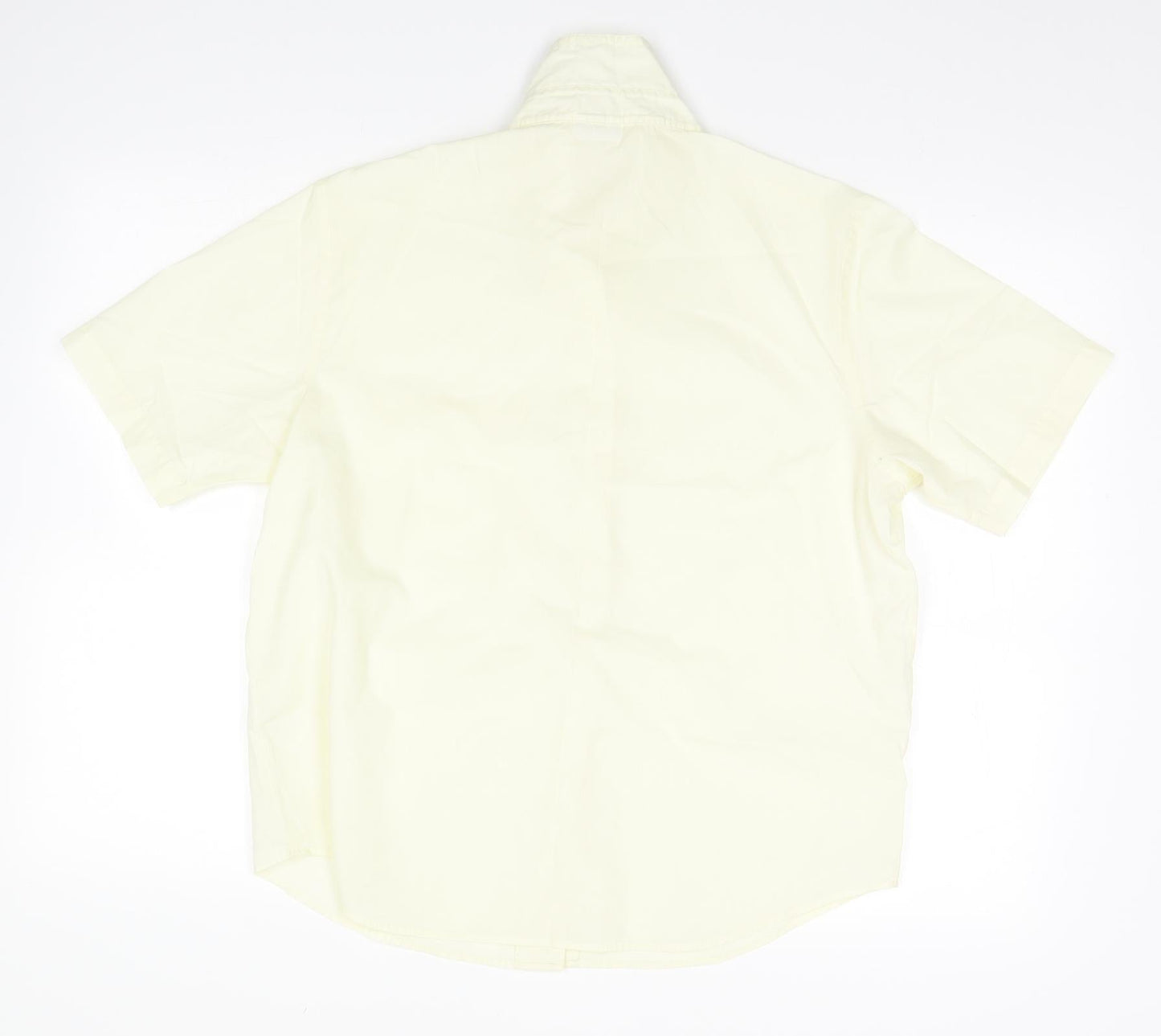 Womens UK Size 14 Damart Yellow Basic Button-Up