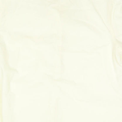 Womens UK Size 14 Damart Yellow Basic Button-Up