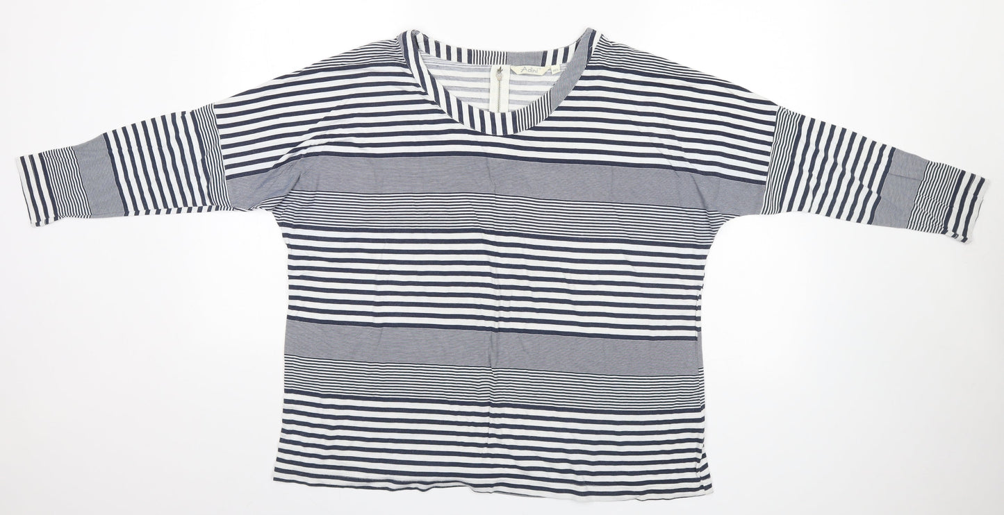 Womens UK Size M Adini Blue Basic T-Shirt