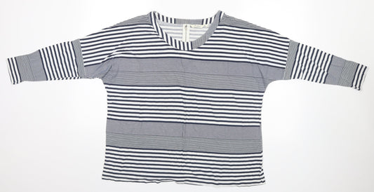 Womens UK Size M Adini Blue Basic T-Shirt