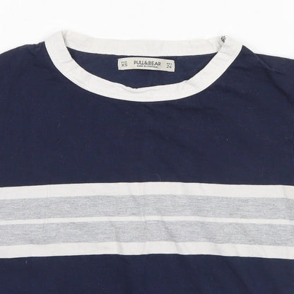Pull&Bear Mens Blue    T-Shirt Size XS